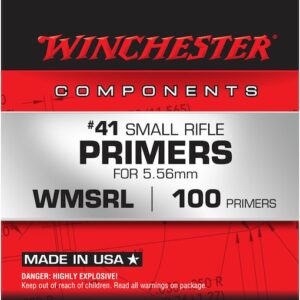 Winchester Small Rifle 5.56mm NATO-Spec Military Primers #41 Case of 5000 (5 Boxes of 1000)