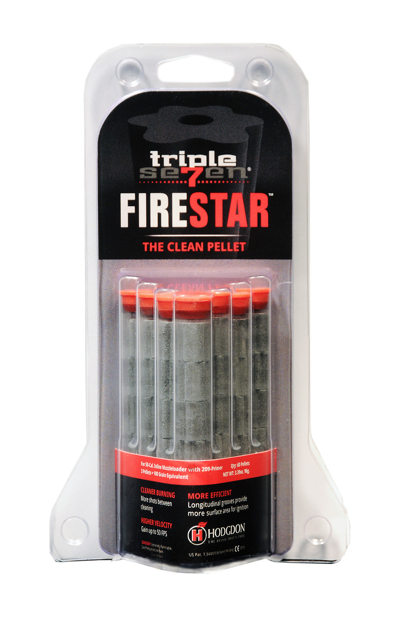 Hodgdon Triple Seven Firestar Black Powder Substitute 50 Caliber 33 Grain Pellets