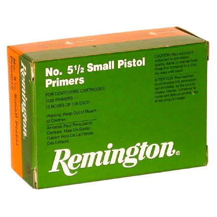 5-1/2 Small Pistol Primer (1000 Count)
