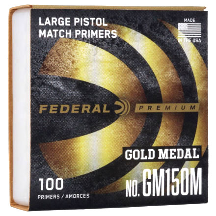 Federal Premium #GM150M Gold Medal Match Large Pistol Primers 1000 Count - Image 2
