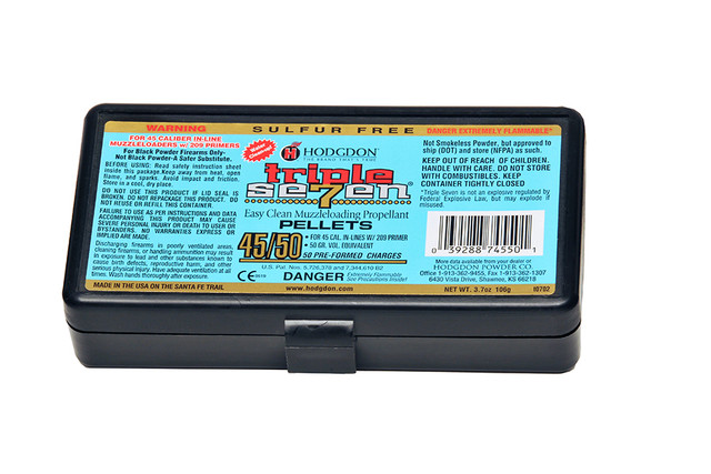 Hodgdon Triple Seven Black Powder Substitute 45 Caliber 50 Grain Pellets - Image 2