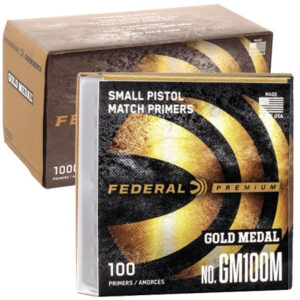 Federal Premium #GM100M Gold Medal Match Small Pistol Primers 1000 Count