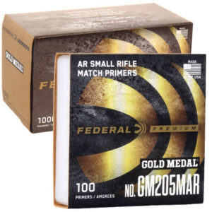 Federal Premium #GM205MAR Gold Medal Match AR Small Rifle Primer 1000 Count